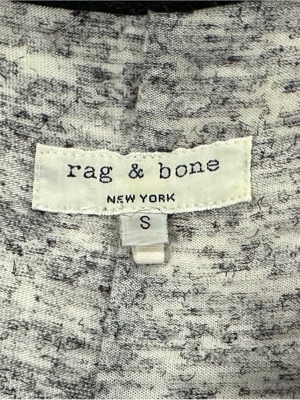 Rag & Bone New York Marled Knit Scoop Neck Long Sleeve Black Trim Top Size S - Picture 2 of 10